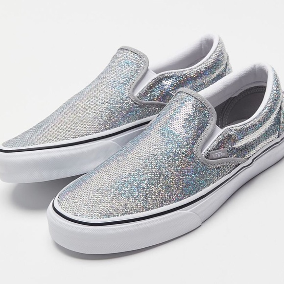 Silver iridescent sequin Vans - Picture 2 of 11